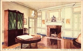 The Library at  Mount Vernon Virginia Vintage Postcard c1934  C8 - £4.44 GBP