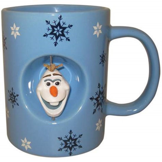 Walt Disney Frozen Movie Olaf I Like Warm Hugs 12 oz Ceramic Spinner Mug NEW - $9.72