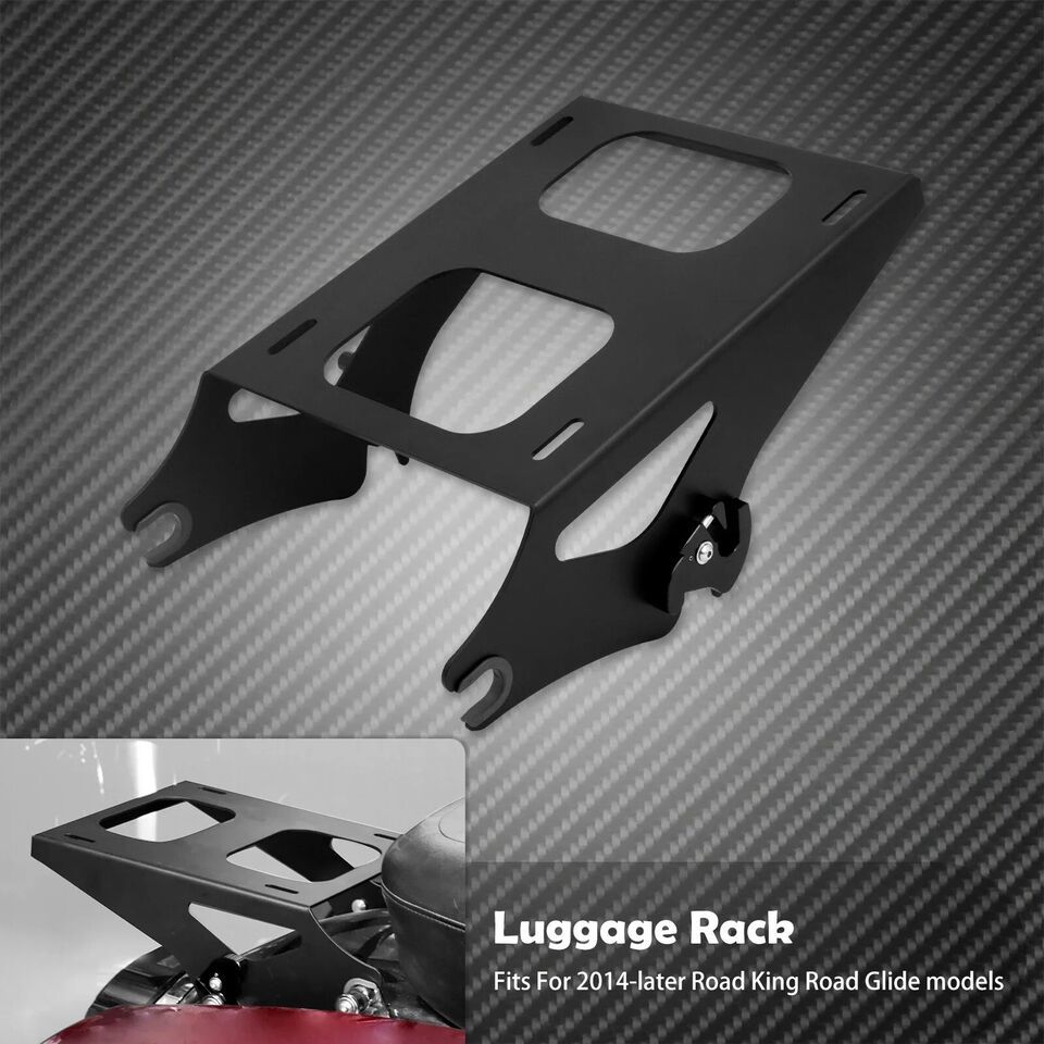 Motorcycle Detachable Two Up Tour-Pak Pack Mount Luggage Rack For Harley... - $240.66