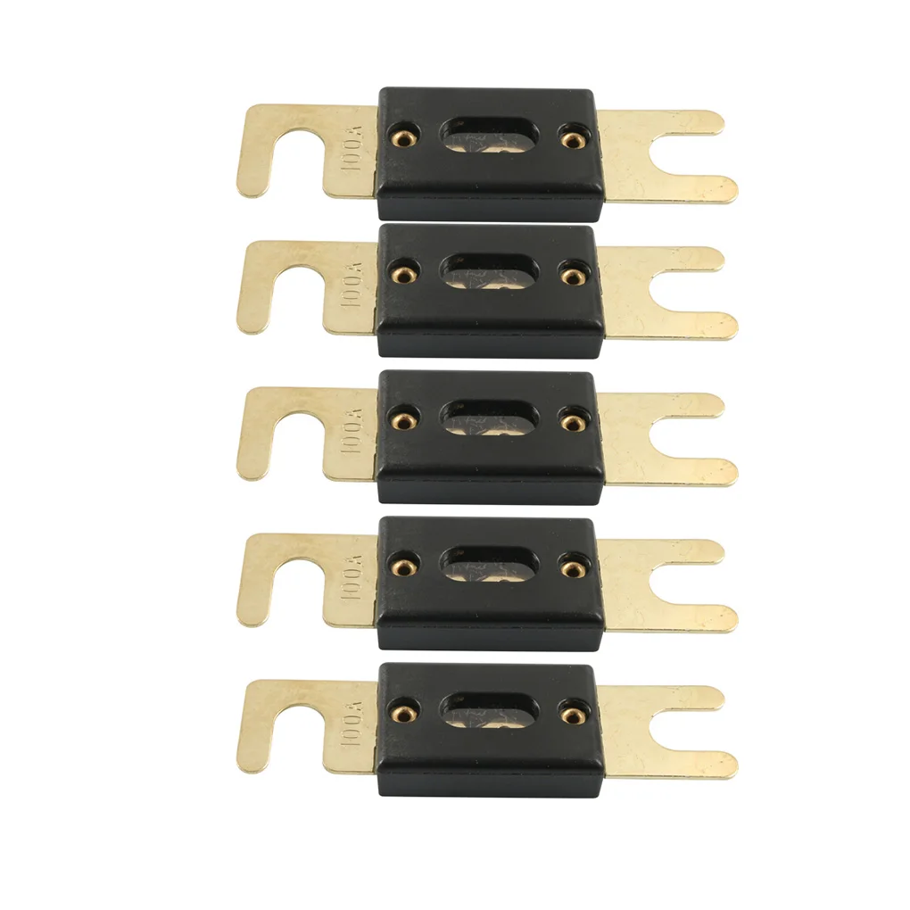 Pack of 5 100 A Fuse Alloy ANL Fuses o Video System Parts Repments - £43.92 GBP