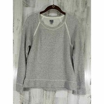 Aerie Womens Gray Knit Shirt Size Small Gold Metallic Flecks - £19.66 GBP
