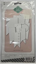 Heidi Swapp Tags White and Silver Stars Chevron Scrapbook Card Making New 8 pc - £2.16 GBP
