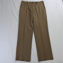 Haggar 34 x 32 Brown Cool 18 Golf Classic Fit Dress Pants - £14.08 GBP