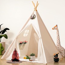 Kids Teepee Play Tent, Girls &amp; Boys, Gifts Playhouse For Indoor Outdoor ... - $61.99