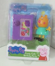 Peppa Pig&#39;s friend Candy Cat&#39;s birthday party figure table set - £9.48 GBP