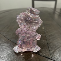 Mosser Art Glass - The Fiddler Clown 3.5&quot; -  Iridescent Light Pink - DAPPY - $22.76