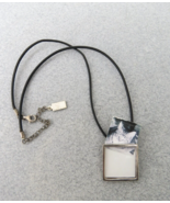 Baroni Designs Photo Locket Pendant Necklace Sterling Silver Black Cord ... - $556.56 MXN
