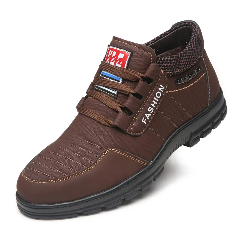 Oes platform casual shoes 2021 winter outdoor walking hiking shoe fashion male business thumb200