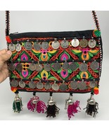 480g,11&quot;x7&quot;Turkmen Handbag Purse Crossbody Handmade Silk Coin @Afghanist... - £62.93 GBP
