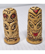 Vintage TIKI Bar Totem Pole Salt &amp; Pepper Shakers MISSING A STOPPER - €4,31 EUR