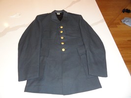 1965 Swedish Military Dress Blue Uniform Air Force Jacket Coat Chest 40 Medium - £82.71 GBP