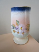 Vase Dogwood Flowers And Blue Touches Of Gold 5 1/2&quot;[50g] - $44.55