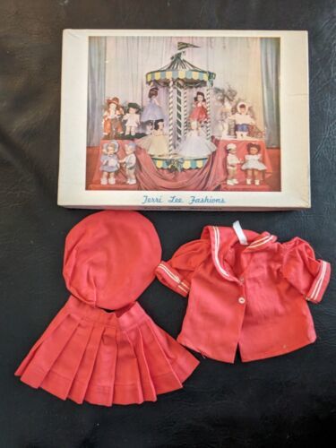 Primary image for 1950's Terri Lee Sailor Suit Skirt Shirt Hat Pink 16 In Doll Complete Box