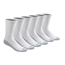 Dickies mens Dri-tech Moisture Control Crew Multipack Socks, White (6 Pa... - $24.99