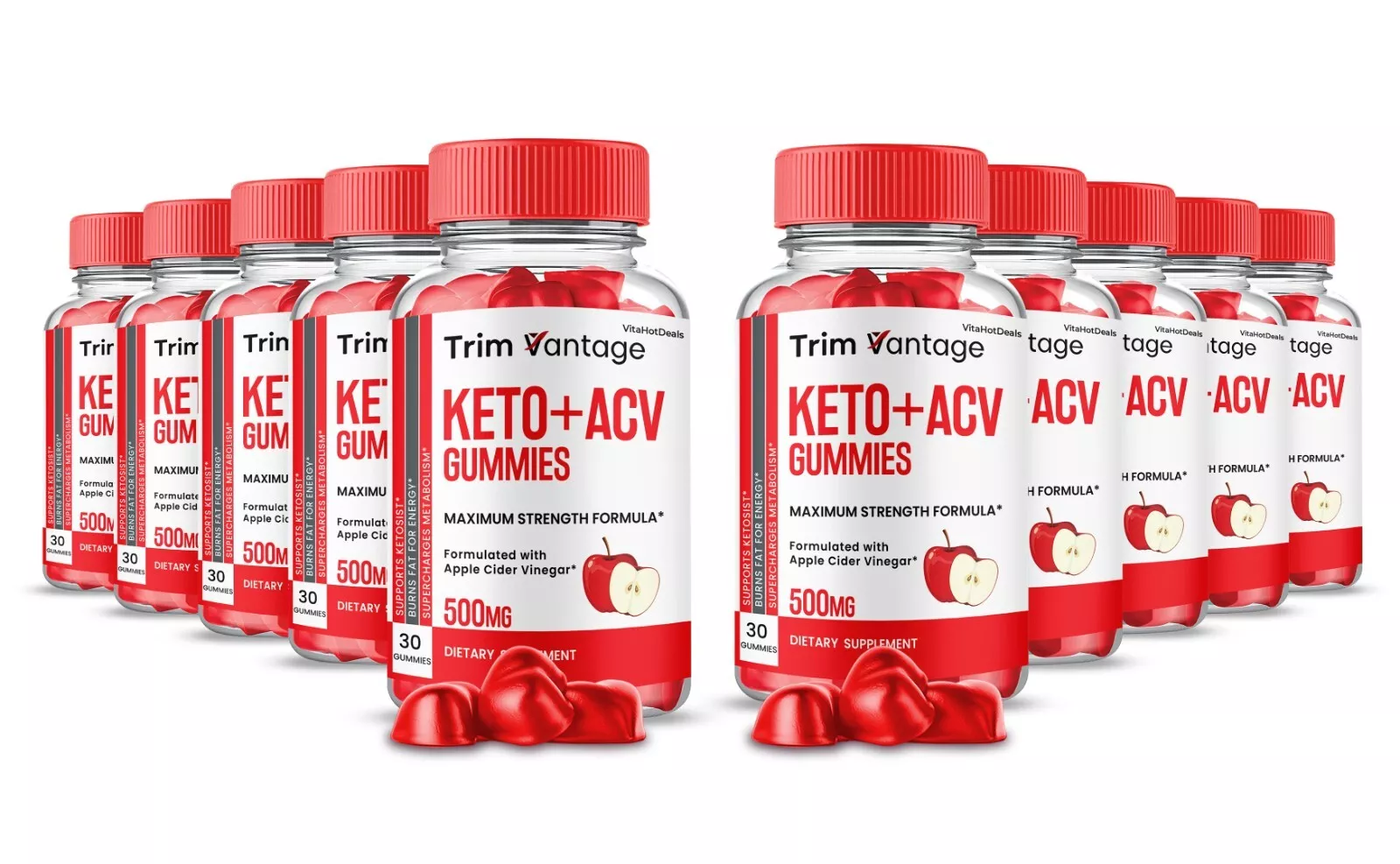 Trim Vantage Keto ACV Gummies, TrimVantage ACV Max Strength Supplement (... - $188.98