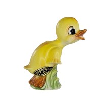 Vintage Josef Originals Duckling Jumping Miniature Figurine Baby Duck - £20.09 GBP