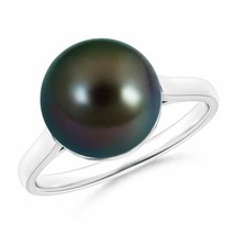 ANGARA 10mm Tahitian Pearl Ring in Sterling Silver for Women, Girls - £214.53 GBP+