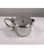 Vintage MCM Adcraft Stainless Steel Lidded Creamer JAPAN, Restaurant Style - $8.56