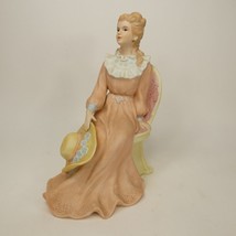 Homco # 1439 Courtney&#39;s Dream Porcelain Bisque Lady in Chair Figurine 6.5&quot; SEJ&amp;5 - £9.61 GBP