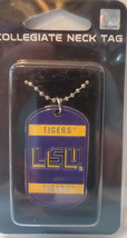 LSU Tigers Dog Tag Necklace - NCAA - £8.52 GBP