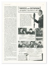 Print Ad Dictaphone Broadcaster Edwin C Hill Vintage 1938 3/4-Page Adver... - $9.70