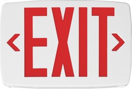Lithonia LED Emergency Exit Sign Red NiCad Battery Backup White 120/277 VAC - £31.45 GBP