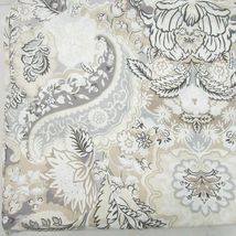Pottery Barn Celeste Damask Multi Cotton Linen Blend Full/Queen Duvet Cover - £67.47 GBP