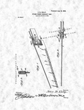 An item in the Art category: Steam-power Crosscut-saw Patent Print - Gunmetal