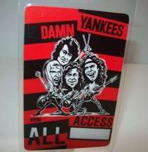 Damn Yankees Backstage Pass All Access Original 1990 Ted Nugent Tommy Sh... - £16.99 GBP