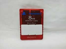 Sony PlayStation 2 Red 8MB Memory Card Magic Gate SCPH-10020 - $10.39