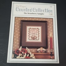 Pat Rogers&#39; Strawberry Sampler Counted Collection Cross Stitch Pattern 1991 - $4.64