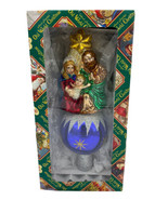 Old World Christmas Nativity Tree Top Glass Finial Holy Family 50010.  9.5&quot; - £39.42 GBP
