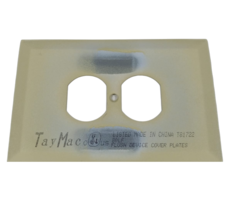 TayMac Elfenbein 1-Gang Duplex Ausgang Wand - $7.90