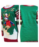 Juniors Womens Its Our Time Christmas Sweater Pullover Tunic Dream Big S... - £16.25 GBP