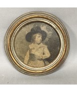 Antique Framed Photo Of Young Boy - 6.5”D - $16.83