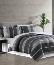 Hallmart Collectibles Matt 8-Pc. Reversible Queen Comforter Set T4103641 - £54.09 GBP