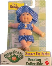 New Vintage 1999 Mattel Cabbage Patch Kids Summer Fun Beanbag Doll Daneen Joan - £40.05 GBP