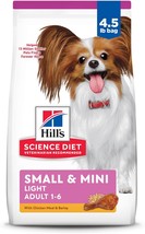 Hill&#39;s Science Diet Adult Light Small &amp; Mini with Chicken Meal &amp; Barley ... - $20.69