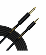 Castline Gold 3.5mm TRS to 1/4&quot; TS Patch Cable Mogami 2549 (NO RING CONN... - $14.80+