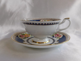 Queens Teacup and Saucer in Langham Blue # 23331 - £22.49 GBP