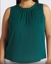 $59 nwt 41 HAWTHORNE lattice tank 2X Stitch Fix ELLIE Green sleeveless Plus top - $15.83