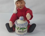 Byers Choice Kindles Little Boy Red Sweater White Hat Cookie Jar (READ D... - $22.94