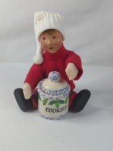 Byers Choice Kindles Little Boy Red Sweater White Hat Cookie Jar (READ D... - £18.29 GBP