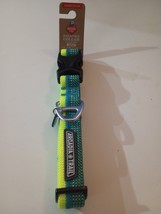 Arcadia Trail Dog Collar Grn/Ylw Reflective Rope Low Light Visibility (M) 14-20” - £10.16 GBP