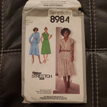 Simplicity 8984 knit DRESS BELT size 10-14 bust 32.5-36 sew pattern Uncut 1979 - £6.67 GBP