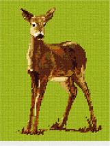 Pepita needlepoint kit: Deer, 7&quot; x 9&quot; - $50.00+