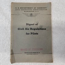 Antique 1942 WWII Digest of Civil Air Regulations for Pilots Bulletin #22 6th ed - $10.29