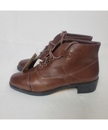 NOS VTG Walmart Bonjour Leather Booties 1995 Brazil Boots Shoes Size 6 B... - $66.33 CAD