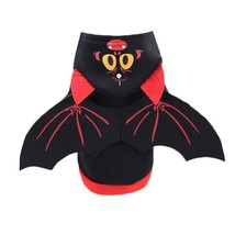  Funny Pet Dog Costume Cute Dog Cats Clothes Bat Wing Cosplay Dress Up French  P - £48.98 GBP