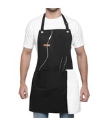Chef Apron, 100% Polyester, Adjustable, Professional Grade, Kitchen, Black - €13,61 EUR